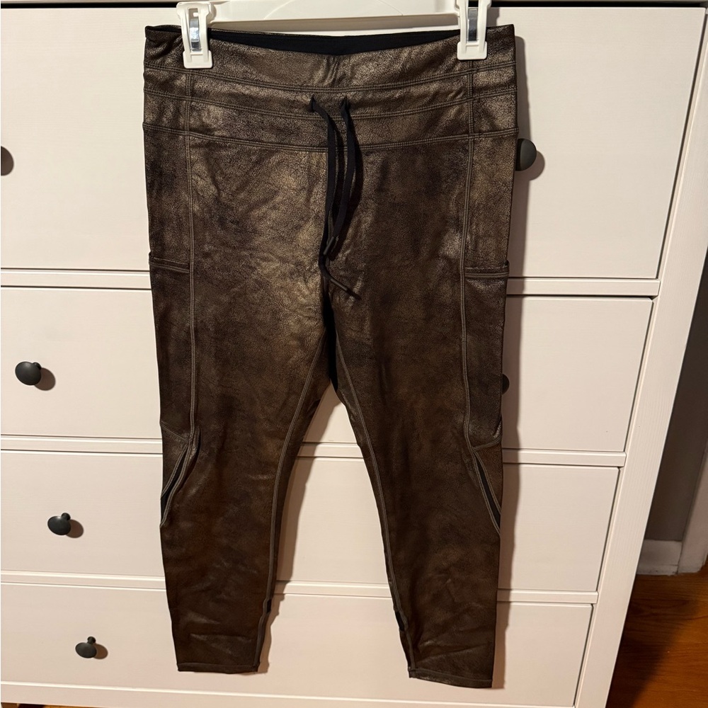 ZYIA Metallic Bronze Leggings